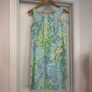 Lilly Pulitzer Cathy Shift Dress Skye Blue Blue Heaven Print